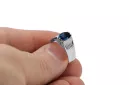 Ring Sapphire Sterling silver 925 Vintage craft vrc007s